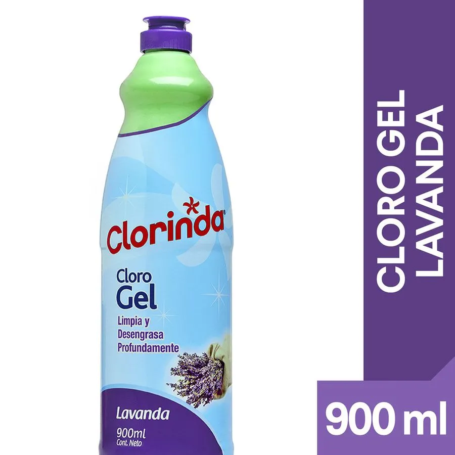 Clorogel Clorinda Lavanda Botella, 900 Ml
